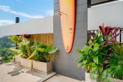 Outdoor shower board