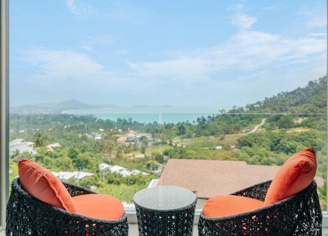 Balcony view villa yoco