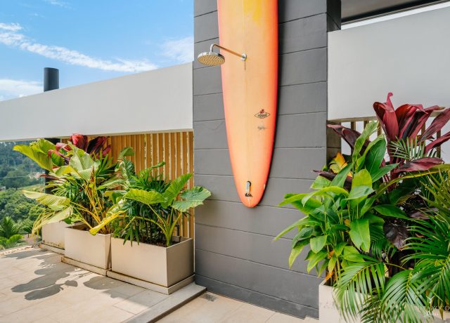 Outdoor shower board