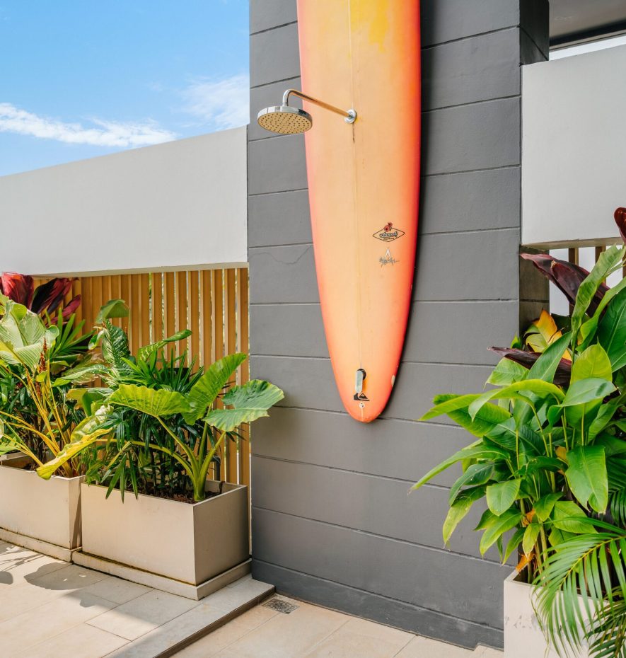 Outdoor shower board